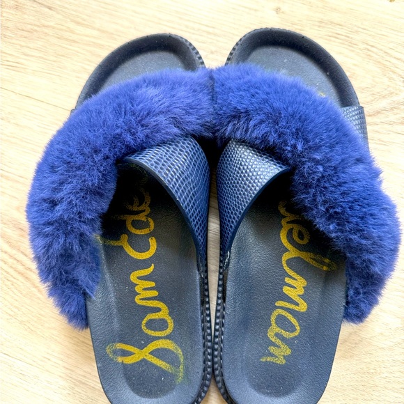 Sam Edelman Faux Fur sandals slipper - Picture 1 of 2
